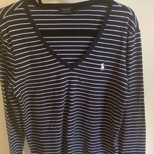 Polo long sleeve v-neck